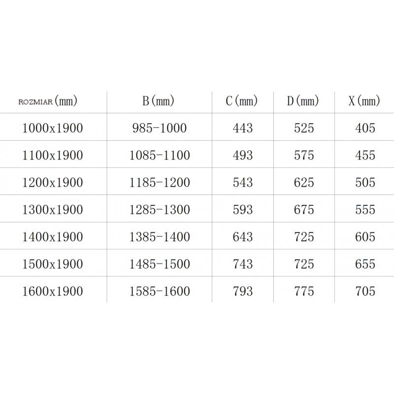 Mexen Omega posuvné sprchové dveře 100 cm, transparentní, zlaté - 825-100-000-50-00