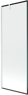 Mexen Next sprchová zástěna 1-křídlová 70 x 150 cm, černý rám, bílá - 895-070-000-00-70-20