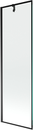 Mexen Next sprchová zástěna 1-křídlová 60 x 150 cm, černý rámeček, černá - 895-060-000-00-70-70