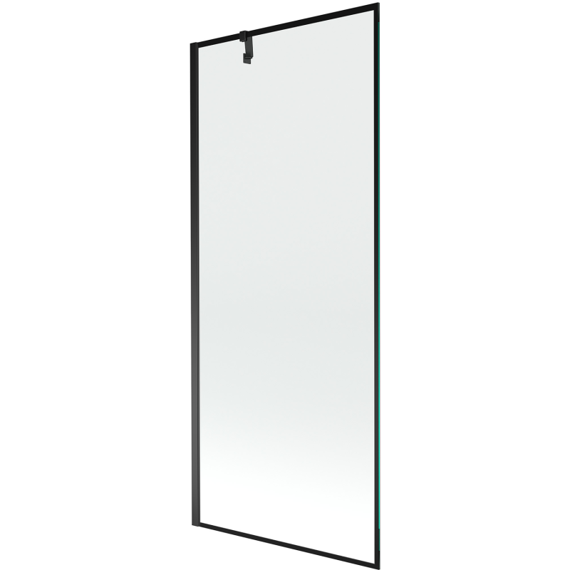 Mexen Next vana zástěna 1-dílná 80 x 150 cm, černý rámeček, černá - 895-080-000-00-70-70