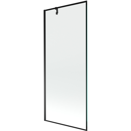 Mexen Next vana zástěna 1-dílná 80 x 150 cm, černý rámeček, černá - 895-080-000-00-70-70
