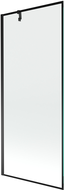 Mexen Next vana zástěna 1-dílná 80 x 150 cm, černý rámeček, černá - 895-080-000-00-70-70