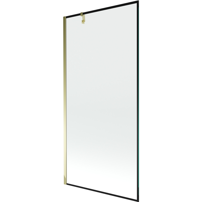 Mexen Next sprchový kout s 1 křídlem 90 x 150 cm, černý rám, zlatý - 895-090-000-00-70-50