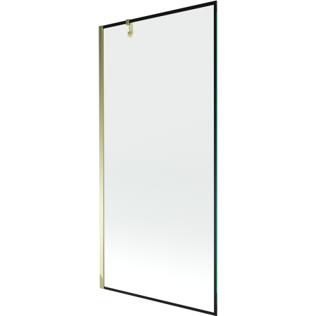 Mexen Next sprchový kout s 1 křídlem 90 x 150 cm, černý rám, zlatý - 895-090-000-00-70-50