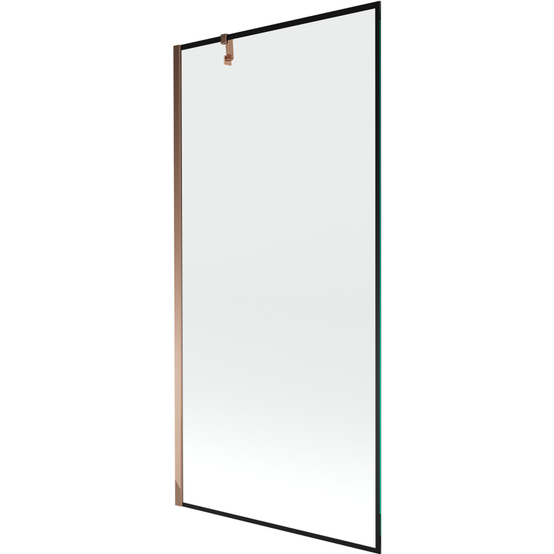 Mexen Next sprchový kout 1-dílný 90 x 150 cm, černý rámeček, růžové zlato - 895-090-000-00-70-60