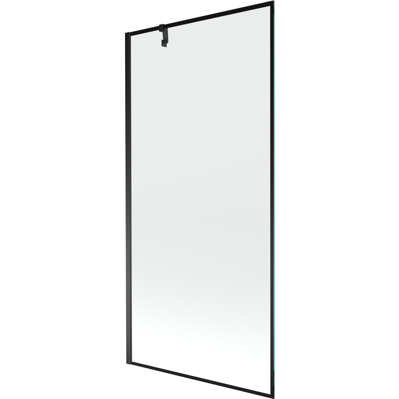 Mexen Next jednokřídlé vanové zástěny 90 x 150 cm, černý rám, černý - 895-090-000-00-70-70