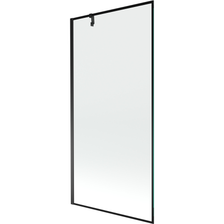 Mexen Next jednokřídlé vanové zástěny 90 x 150 cm, černý rám, černý - 895-090-000-00-70-70