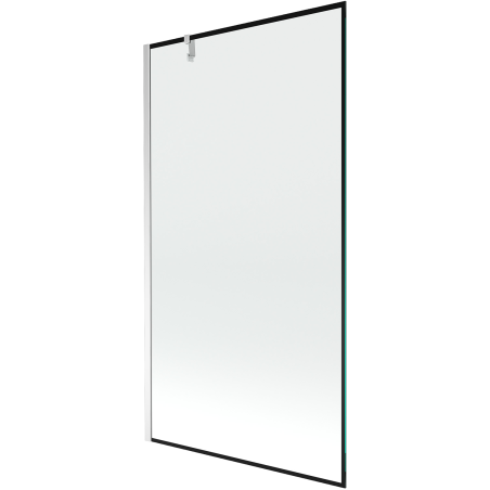 Mexen Next jednokřídlá vanová zástěna 100 x 150 cm, černý rámeček, chrom - 895-100-000-00-70-01