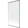 Mexen Next jednokřídlá vanová zástěna 100 x 150 cm, černý rámeček, chrom - 895-100-000-00-70-01