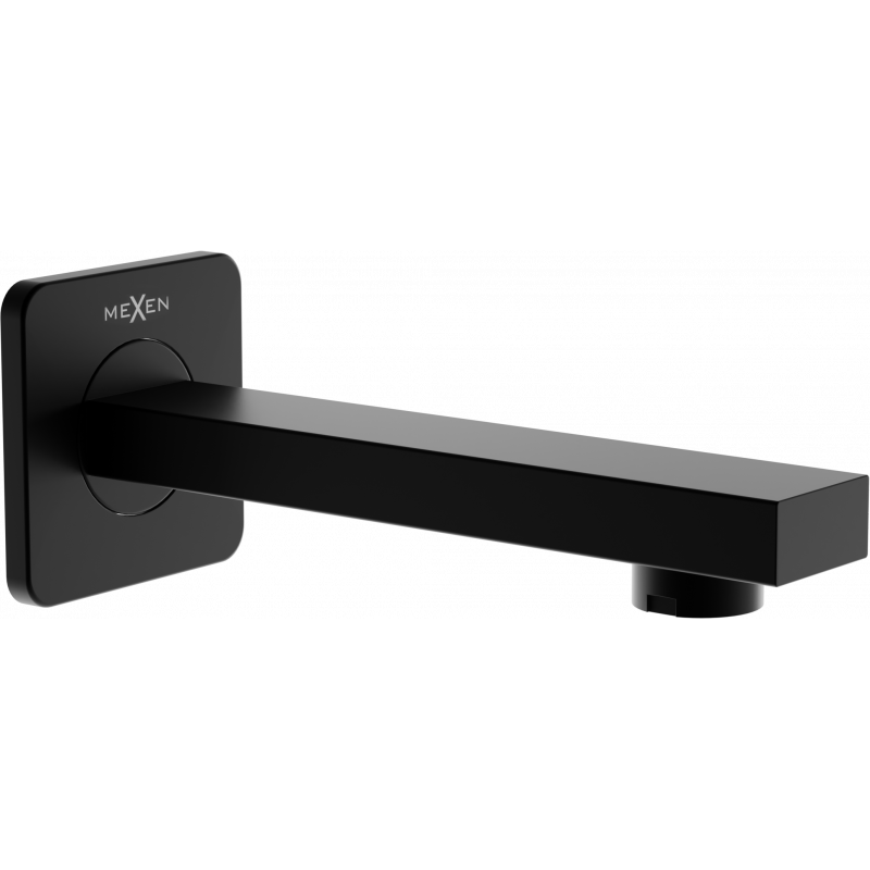 Mexen Cube nástěnná vanová výpusť, černá - 79370-70