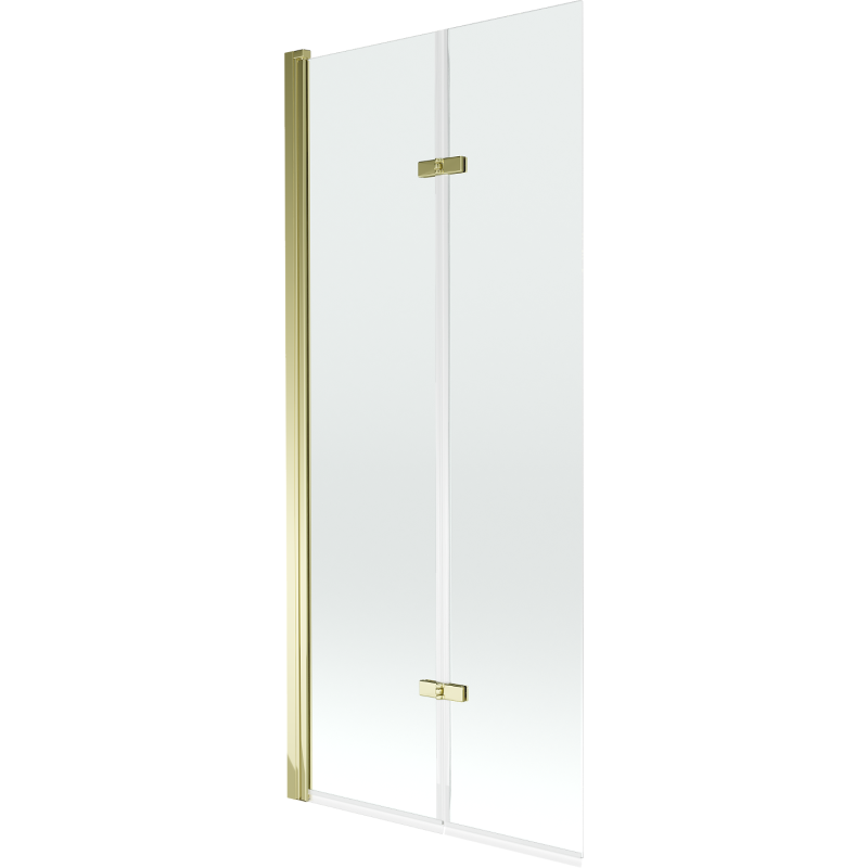 Mexen Castor vanová zástěna 2-dílná 80 x 150 cm, transparentní, zlatá - 892-080-002-50-00
