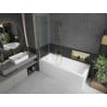 Mexen Castor vanová zástěna 2-křídlová 100 x 150 cm, transparentní, zlatá - 892-100-002-50-00