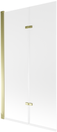 Mexen Castor vanová zástěna dvoukřídlová 100 x 150 cm, matný, zlatý - 892-100-002-50-30