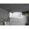 Mexen Flip vanová zástěna 2-křídlová 100 x 150 cm, transparentní, zlatá - 894-100-101-50-00