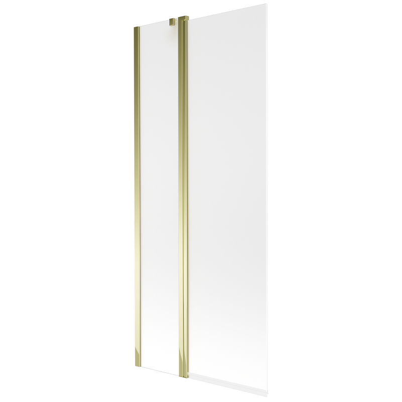 Mexen Flip vanová zástěna 2-křídlová 80 x 150 cm, matná, zlatá - 894-080-101-50-30