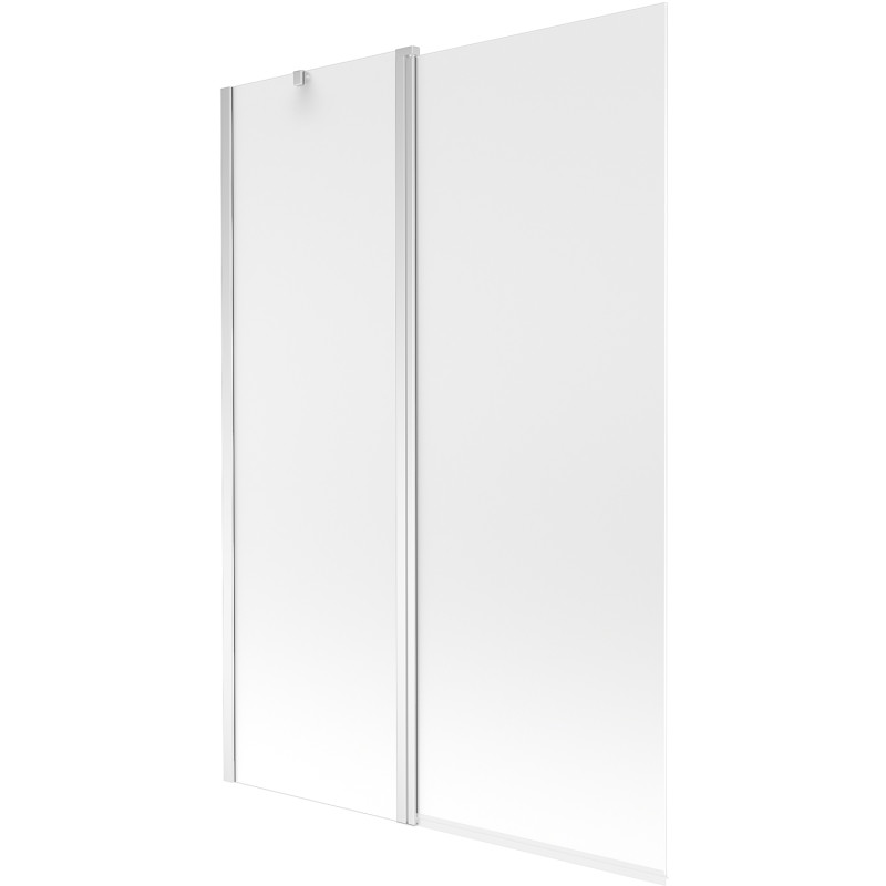 Mexen Flip vanová zástěna 2-dílná 120 x 150 cm, mat, chrom - 894-120-101-01-30