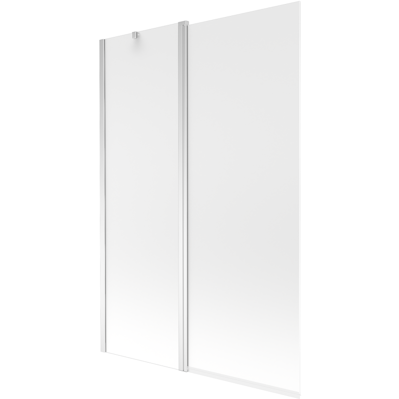 Mexen Flip vanová zástěna dvoudílná 120 x 150 cm, mat, chrom - 894-120-101-01-30