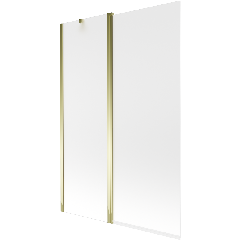 Mexen Flip vanová zástěna 2-dílná 120 x 150 cm, matná, zlatá - 894-120-101-50-30