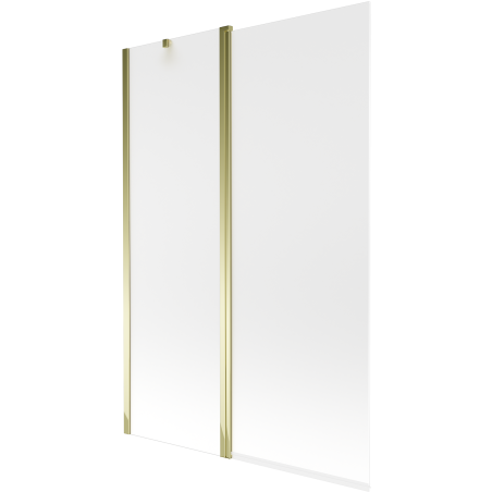 Mexen Flip vanová zástěna 2-dílná 120 x 150 cm, matná, zlatá - 894-120-101-50-30