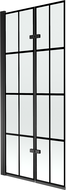 Mexen Castor vanová zástěna 2 křídla 80 x 150 cm, Černá vzor, Černá - 892-080-002-70-77