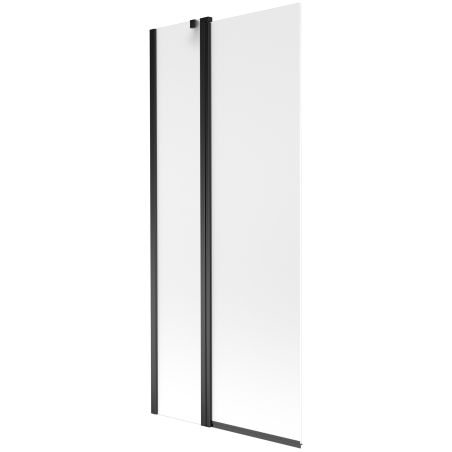 Mexen Flip vanová zástěna 2dílná 80 x 150 cm, matná, černá - 894-080-101-70-30