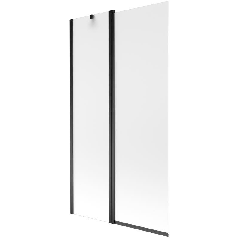 Mexen Flip vanová zástěna dvoukřídlá 100 x 150 cm, mat, černá - 894-100-101-70-30