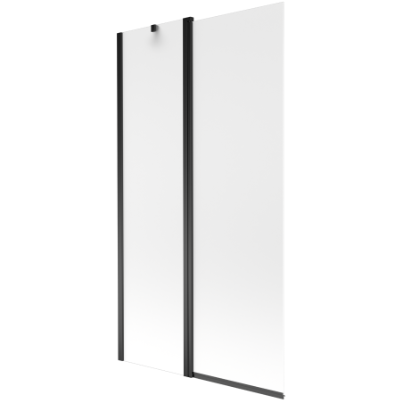 Mexen Flip vanová zástěna dvoukřídlá 100 x 150 cm, mat, černá - 894-100-101-70-30