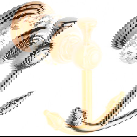 Mexen Estela dvojitý háček na ručník, růžové zlato - 7011535-60