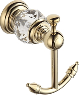 Mexen Estela dvojitý háček na ručník, zlatý - 7011535-50