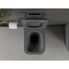 Mexen Madox wc mísa Rimless s pomalu padajícím slim prkénkem, duroplast, tmavě šedá mat - 30154061