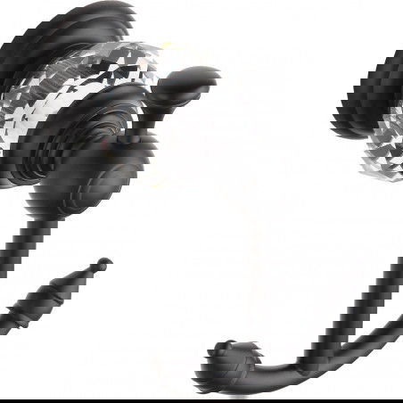 Mexen Estela dvojitý háček na ručník, černý - 7011535-70