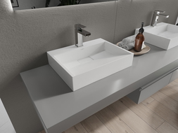 Mexen Ava umyvadlo na desku z konglomerátu 1/O 50 x 38 cm, bílá - 23015001