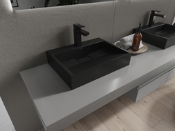 Mexen Ava umyvadlo na desku z konglomerátu 1/O 50 x 38 cm, černé - 23015071