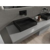 Mexen Ava umyvadlo na desku z konglomerátu B/O 50 x 38 cm, černé - 23015070