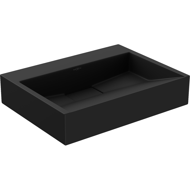 Mexen Ava umyvadlo na desku z konglomerátu B/O 50 x 38 cm, černá - 23015070