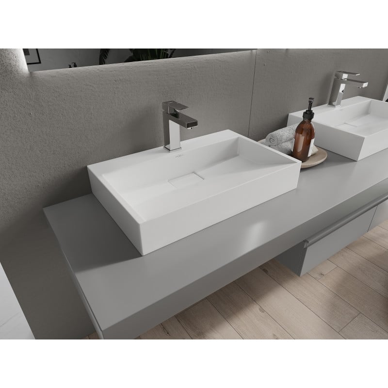 Mexen Ava umyvadlo na desku z konglomerátu 1/O 60 x 38 cm, bílá - 23016001