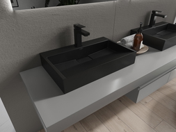 Mexen Ava umyvadlo na desku z konglomerátu 1/O 60 x 38 cm, černá - 23016071