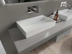 Mexen Ava umyvadlo na desku z konglomerátu B/O 60 x 38 cm, bílá - 23016000