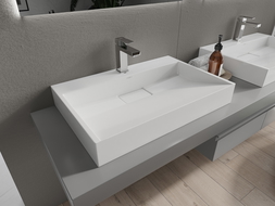 Mexen Ava umyvadlo na desku z konglomerátu 1/O 70 x 46 cm, bílá - 23017001