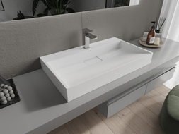 Mexen Ava umyvadlo na desku z konglomerátu 1/O 80 x 46 cm, bílá - 23018001