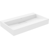 Mexen Ava nástavná umyvadlová s konglomerátu B/O 80 x 46 cm, bílá - 23018000