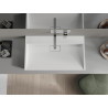 Mexen Ava nástavná umyvadlová s konglomerátu B/O 80 x 46 cm, bílá - 23018000