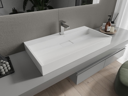 Mexen Ava umyvadlo na desku z konglomerátu 1/O 90 x 46 cm, bílá - 23019001