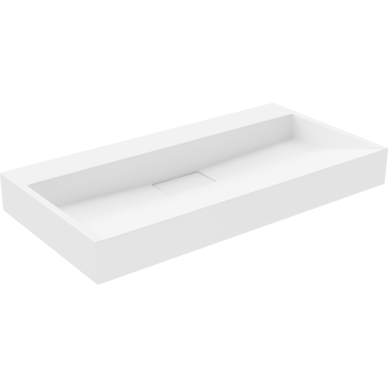Mexen Ava nástěnná umyvadlová sestava z konglomerátu B/O 90 x 46 cm, bílá - 23019000