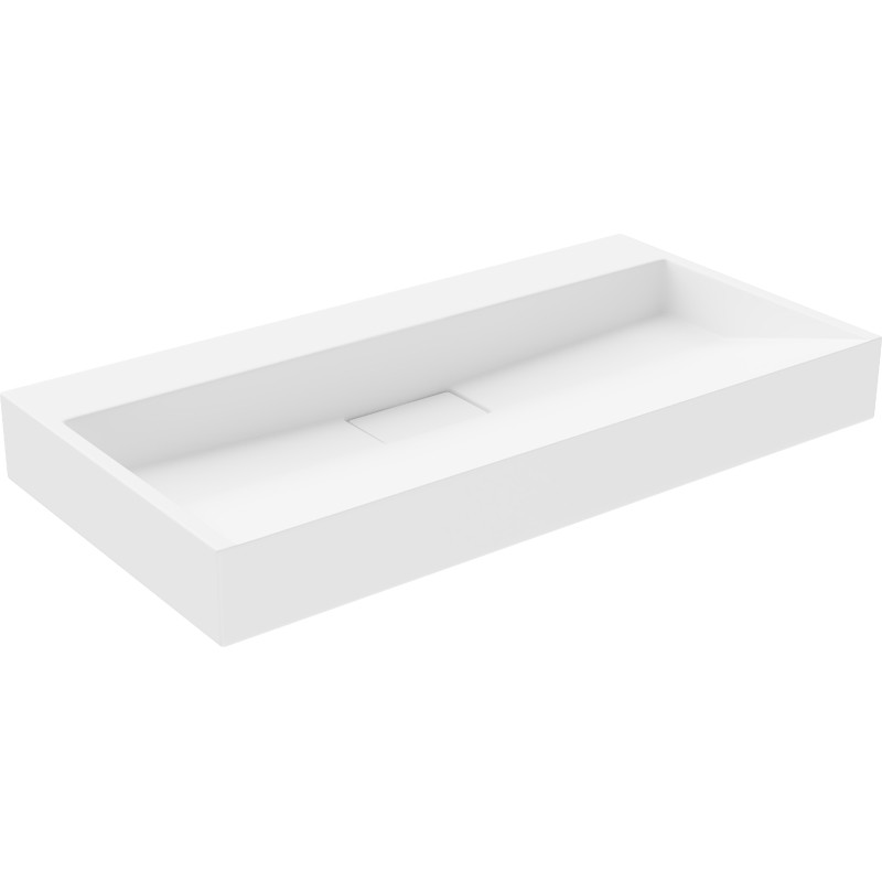 Mexen Ava umývadlo na desku z konglomerátu B/O 90 x 46 cm, bílá - 23019000