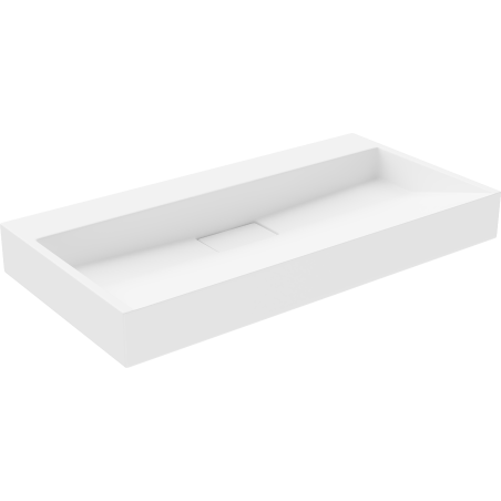 Mexen Ava nástěnná umyvadlová sestava z konglomerátu B/O 90 x 46 cm, bílá - 23019000