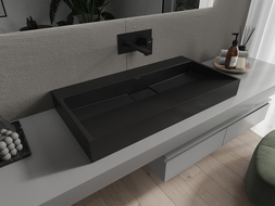 Mexen Ava umyvadlo na desku z konglomerátu B/O 90 x 46 cm, černá - 23019070