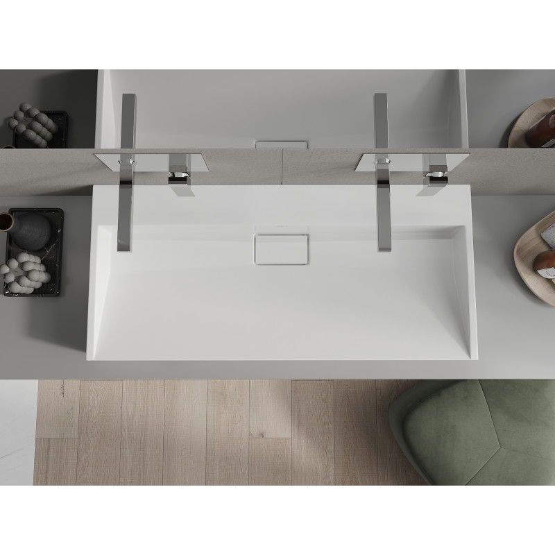 Mexen Ava umyvadlo na desku z konglomerátu B/O 100 x 46 cm, bílá - 23011000