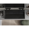Mexen Ava umyvadlo na desku z konglomerátu B/O 100 x 46 cm, černé - 23011070