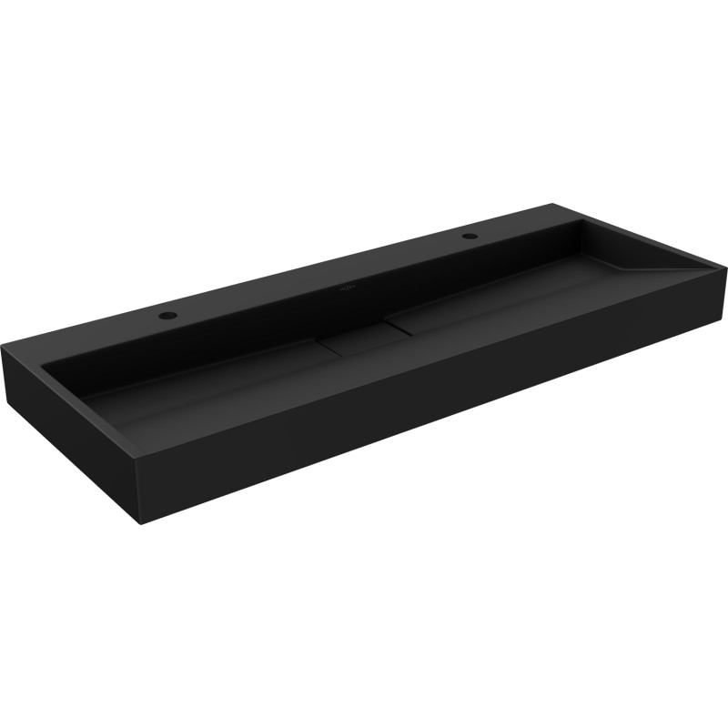 Mexen Ava umyvadlo na desku z konglomerátu 2/O 120 x 46 cm, černé - 23011272